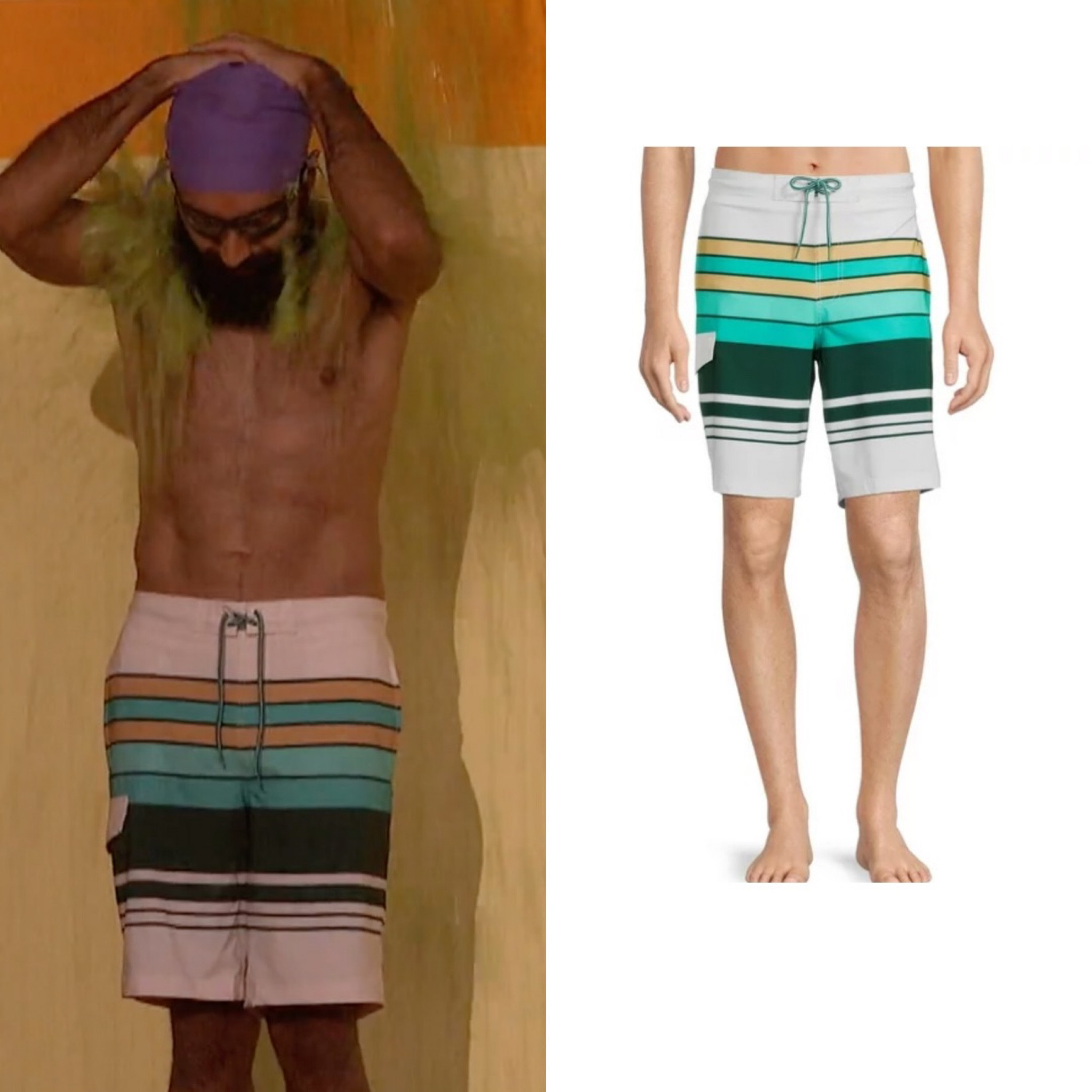 BIG BROTHER 25 - JAG - Stripped Board Shorts 🌊