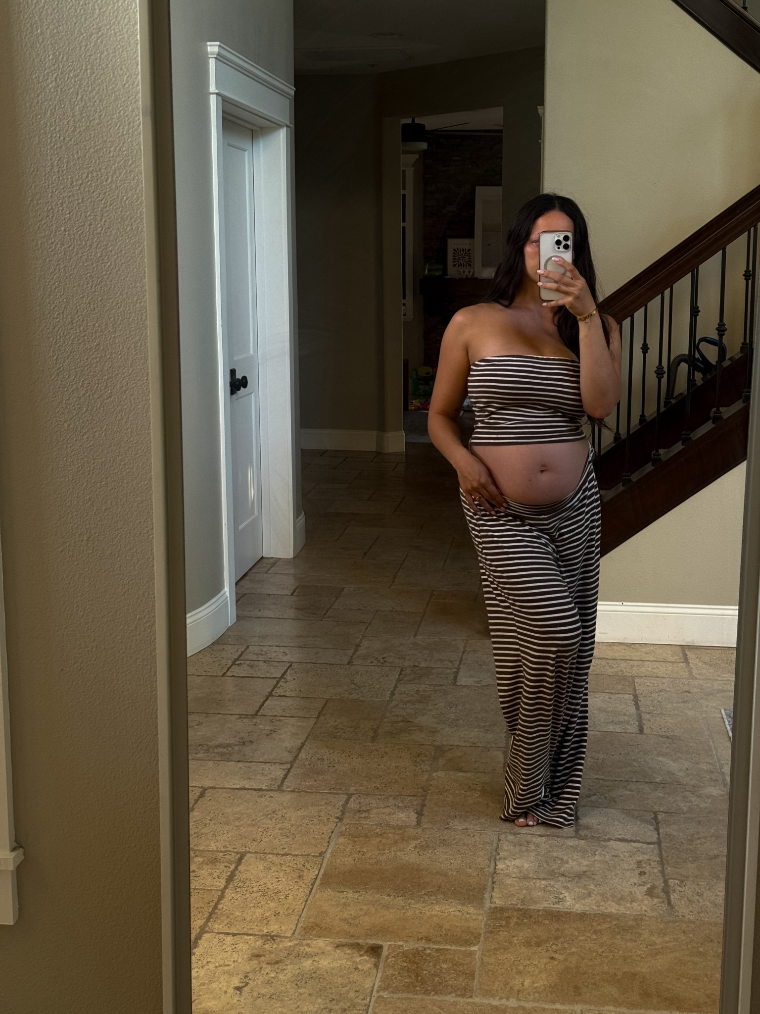 This bump-friendly striped set is a must-have for summer. Perfect for pregnancy, postpartum, or everyday wear when you want to feel cute and comfortable. Lightweight, flattering, and easy to style. I’m wearing a medium but recommend sizing down, a small would’ve fit great too. #LTKunder50 #LTKStyleTip #LTKSeasonal
#bumpfriendly #stripedset #summermomstyle #pregnancyfashion #postpartumlook

#LTKFindsUnder100 #LTKStyleTip #LTKBump