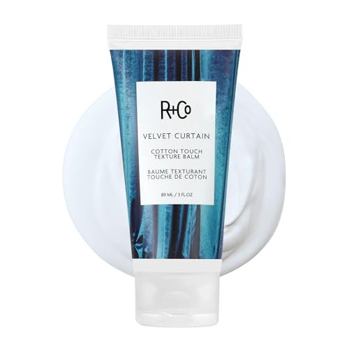 R+Co Velvet Curtain Cotton Touch Texture Balm – Lightweight Styling Balm for Frizz Control, Texture & Volume – Defines Curls & Adds Soft Hold – Hydrates Without Weight for All Hair Types – Vegan – 3oz | Amazon (US)