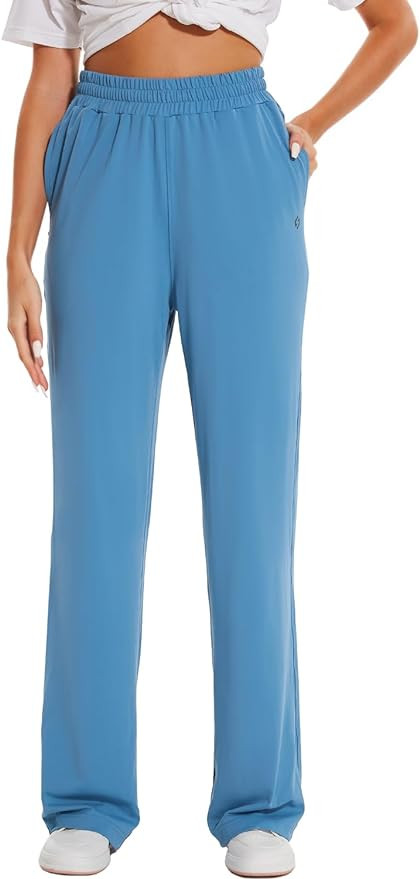 HOdo 32"/34"/36" Inseam Womens Tall Yoga Sweatpants Quick Dry Long Joggers Lounge Yoga Pants with... | Amazon (US)