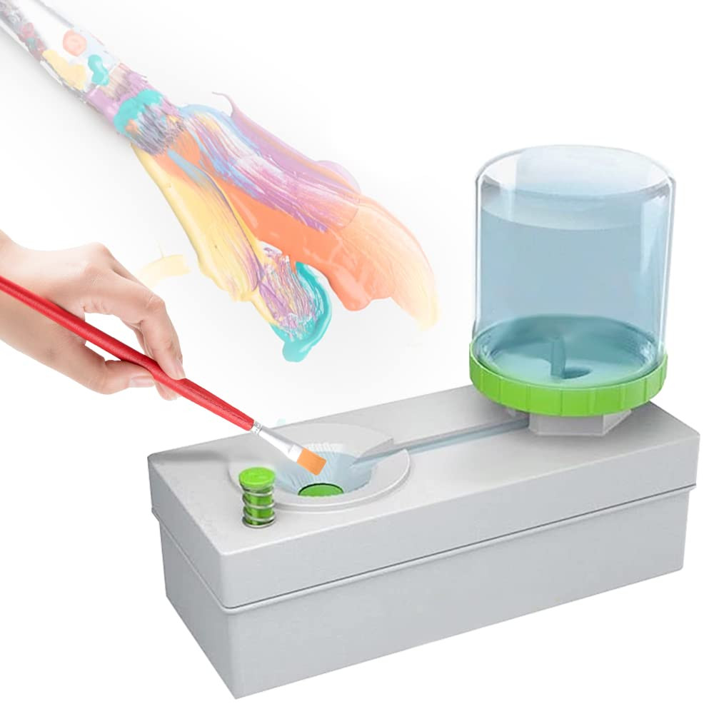 Brush Rinser Paint Brush Cleaner Art Supplies, Running Water Cycle Paintbrush Rinser Art Supplies, A | Amazon (US)