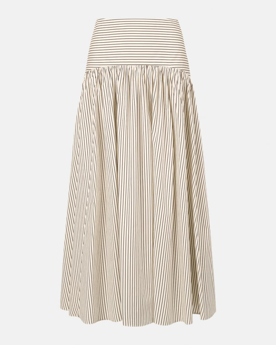STAUD Procida Striped Maxi Skirt | Neiman Marcus