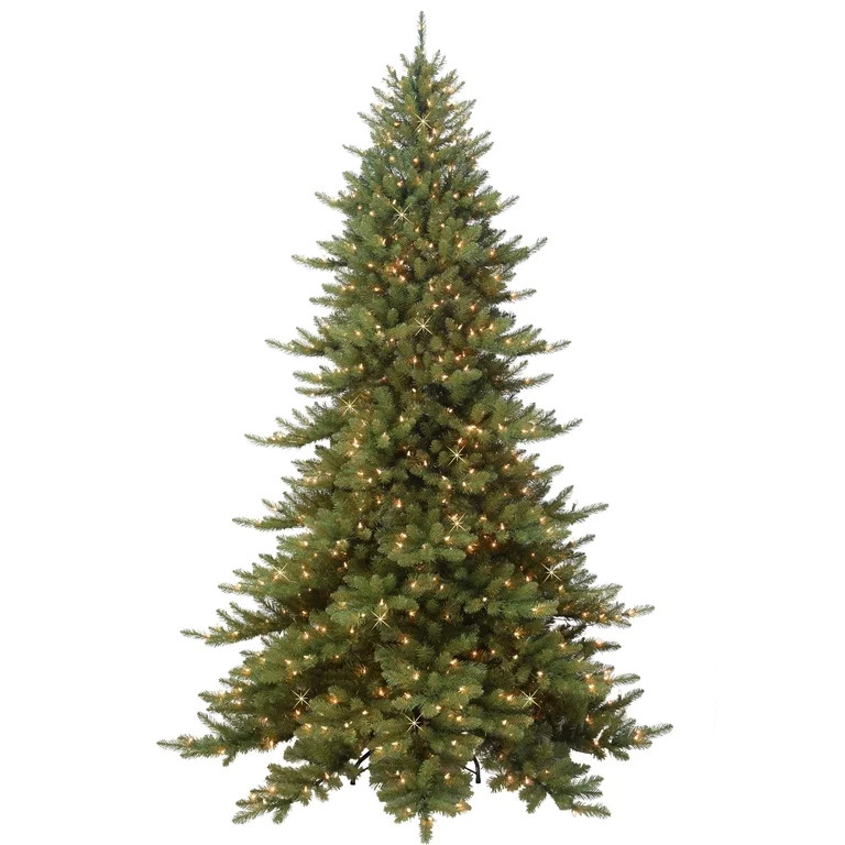 Puleo Intl. 7.5' Royal Majestic Fraser Fir Green Tree with Memory Tips and Sure Lit Pole with 600... | Walmart (US)