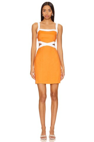 MINKPINK Jacques Contrast Mini Dress in Orange from Revolve.com | Revolve Clothing (Global)