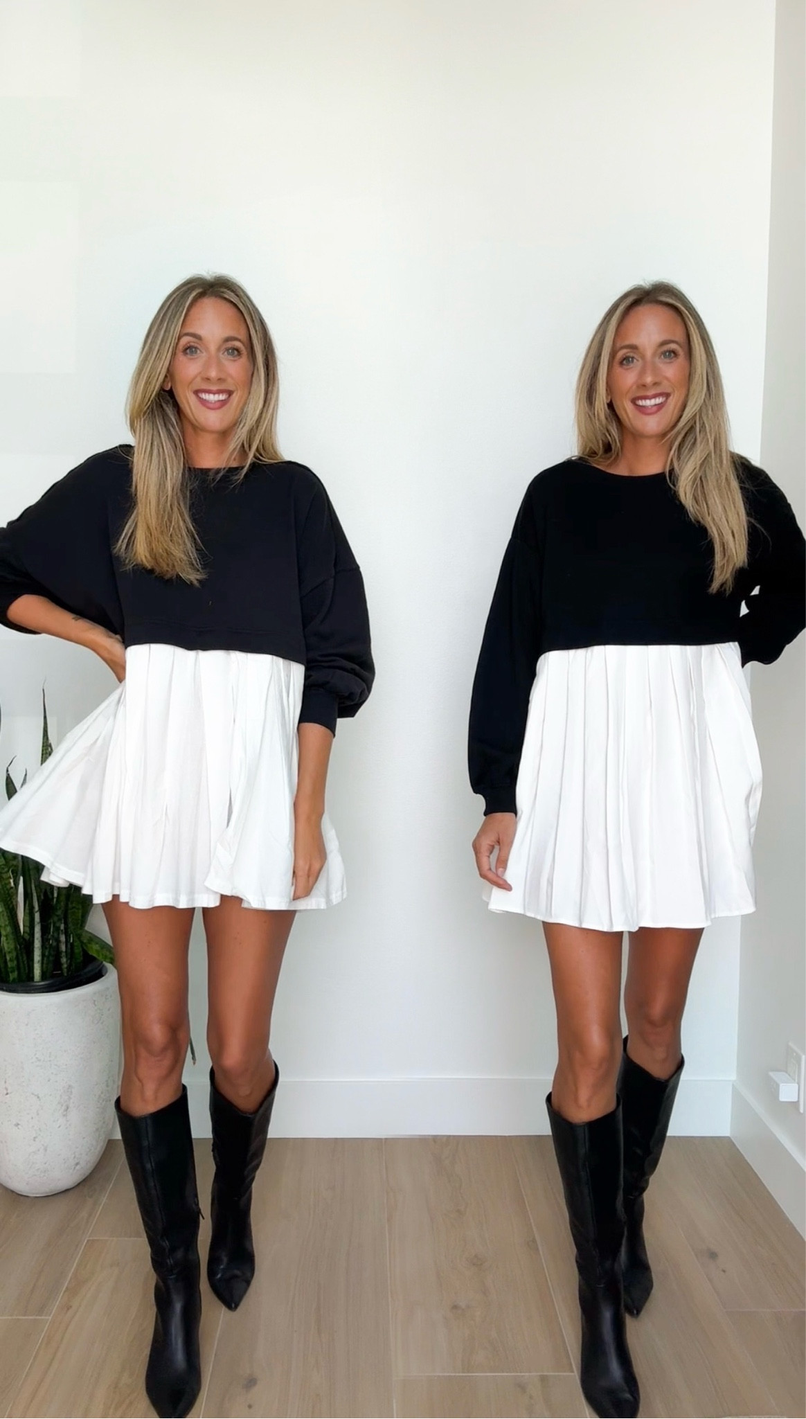 Free People vs Amazon. What do you think about this tunic sweatshirt dress. I am 5’9” and the free people one is way too short and very wide. The amazon one is a little less wide and longer which I like better.  #freepeoplestyle #freepeople #freepeopleinspired #amazonfinds #fallfashion #CapCut 

#LTKStyleTip #LTKFindsUnder50 #LTKFallSale