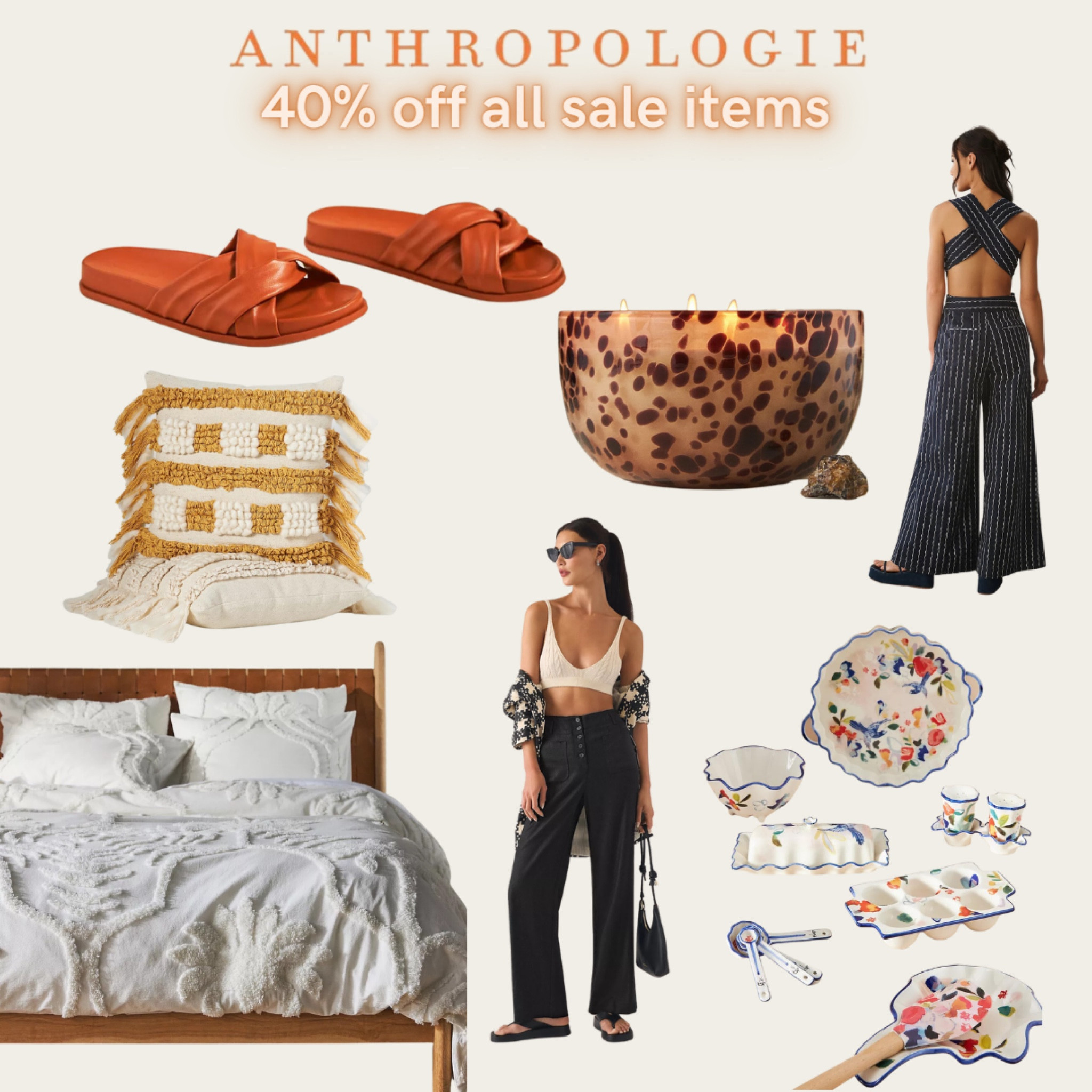 HUGE SALE ALERT - Anthropologie is giving you an extra 40% off ALL items that are already on sale! I’m talkin’ swim, dresses, home, shoes, accessories! Sale ends tonight! 

#LTKsalealert #LTKhome #LTKFind