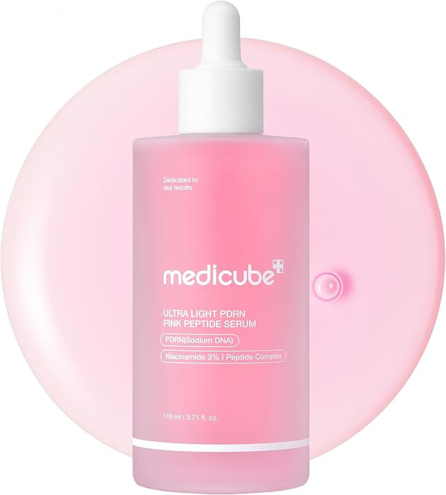 medicube PDRN Pink Peptide Serum with Salmon DNA | Ultra Light Hydrating Serum with Hyaluronic Ac... | Amazon (US)