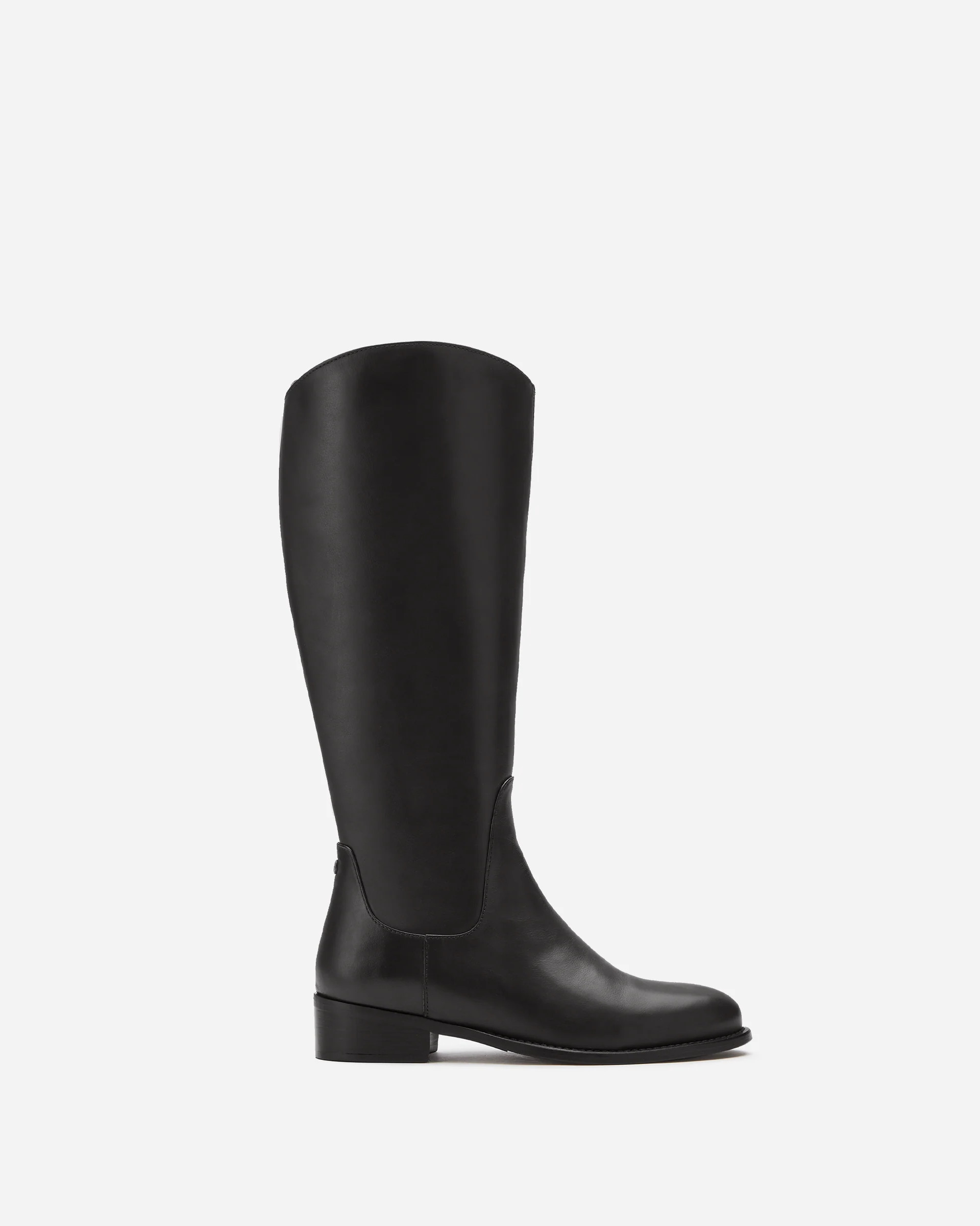 Verity Knee High Boots in Black Leather | DuoBoots