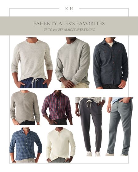 Both Alex and I love the Faherty brand! They have high quality products that are sustainably made. Almost the entire site is 25% off right now! 

#faherty #giftguide #mens #blackfriday 

#LTKsalealert #LTKGiftGuide #LTKmens