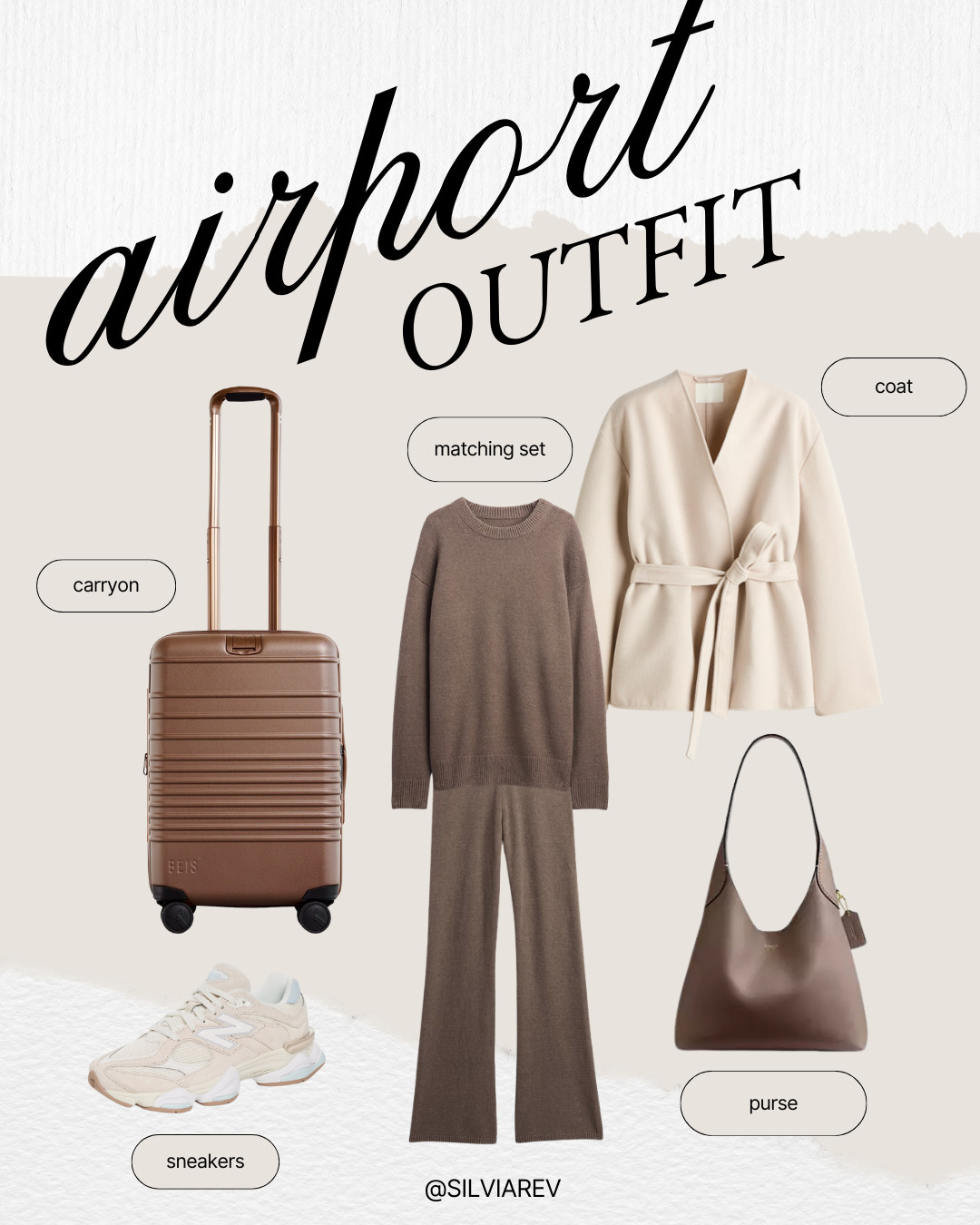 Neutral winter airport outfit for comfortable, warm travel! 

#AirportOutfit #MatchingSet #LoungeSet #BEIS #Coach #HM #NewBalance #GAP #Set #Winter #WinterFashion #FashionFinds #Carryon #Travel #Jetset #Coat #AffordableFinds #Neutral #WinterFit #TravelOutfit 

 #LTKSeasonal #LTKFindsUnder100 #LTKTravel