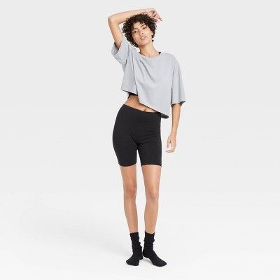 Women's Lounge Bike Shorts - Colsie™ Black | Target