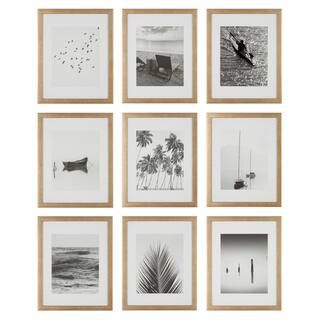 8 in. x 10 in. Gold Hanging Picture Frame Set of 9 | The Home Depot
