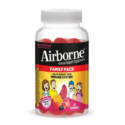 Airborne Vitamin C Gummies - Mixed Berry - 63ct | Target