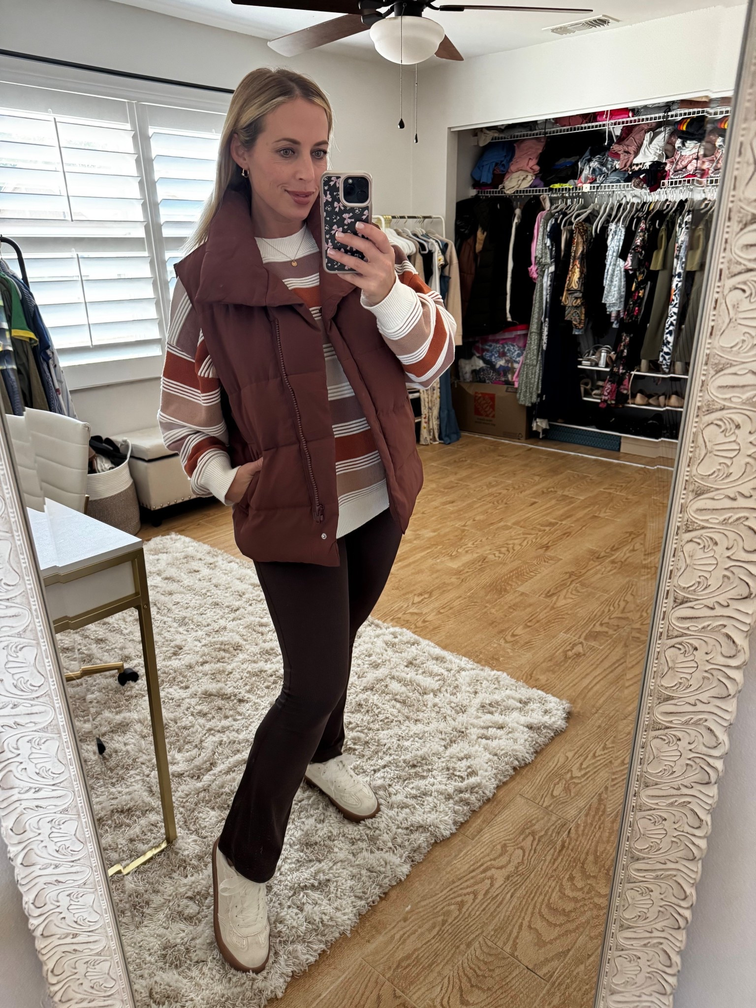 Puffer vest outfit at 11 weeks pregnant 

#LTKMidsize #LTKootd #LTKBump