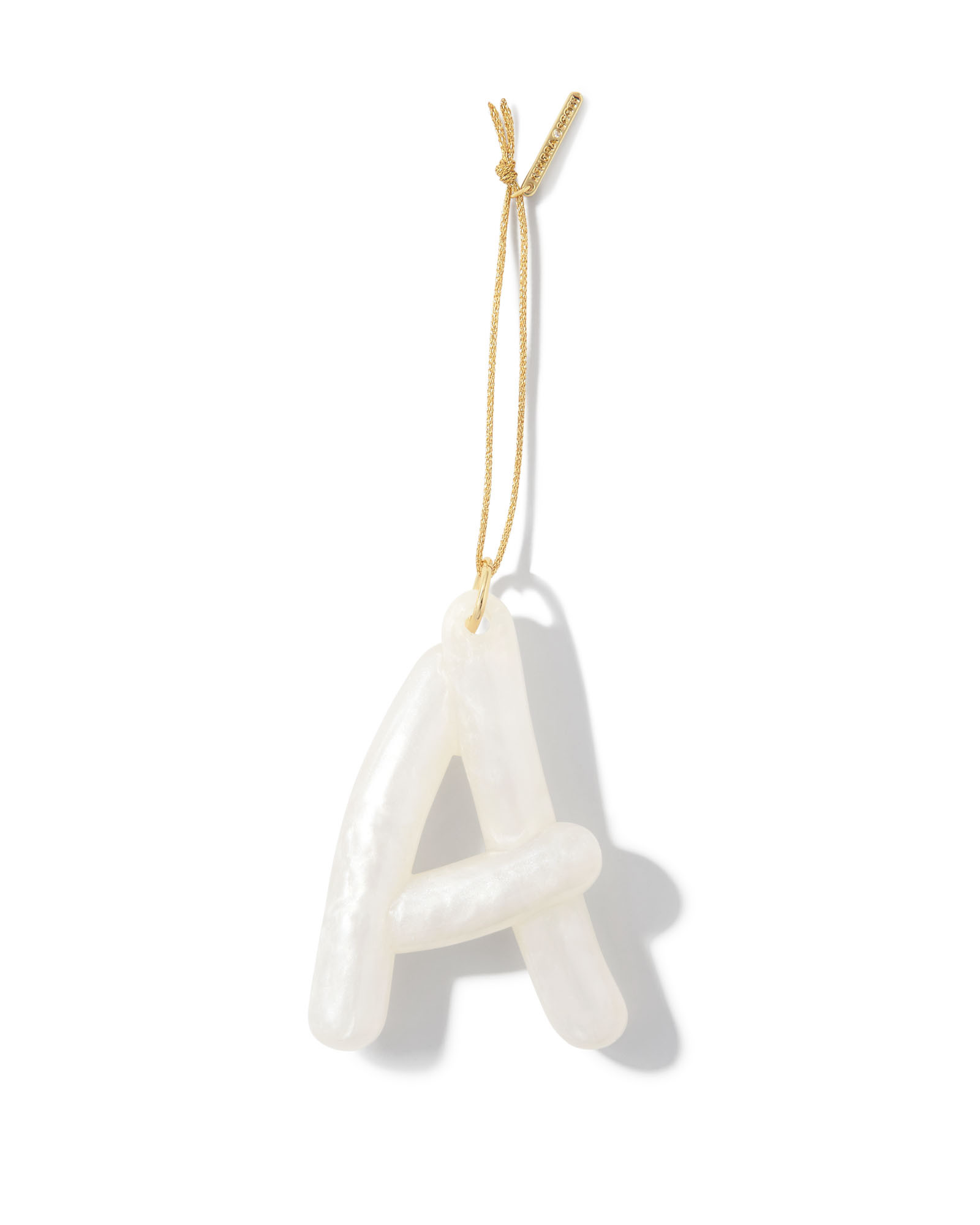 2023 A Gold Ornament in Pearlescent Ivory Resin | Kendra Scott