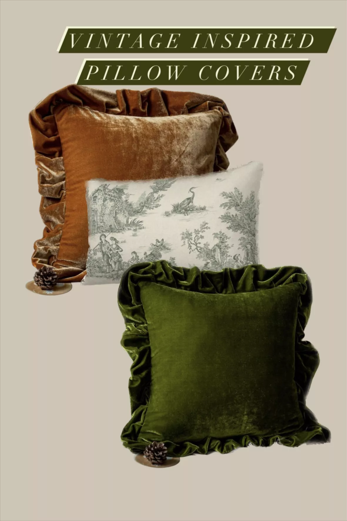  GLORY SEASON Velvet Throw Pillow Cover Soft Decorative
