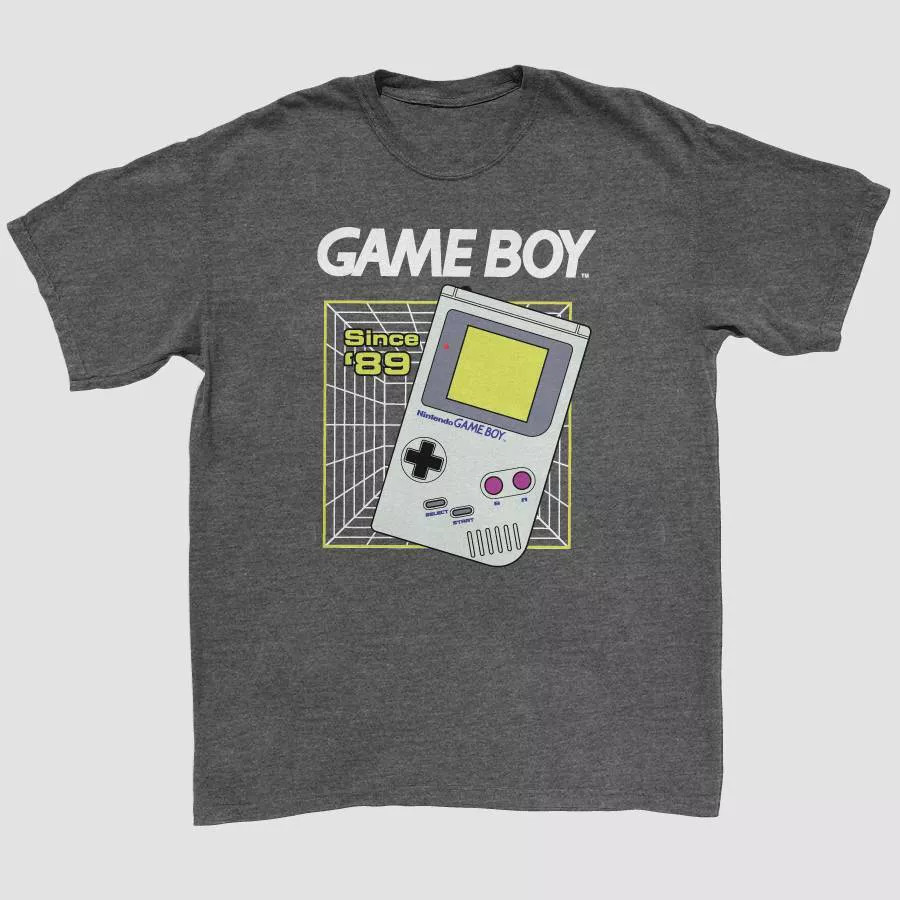 Men's Nintendo Short Sleeve Graphic T-Shirt - Charcoal Gray | Target