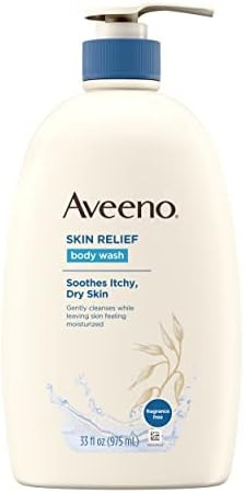 Aveeno Skin Relief Fragrance-Free Body Wash with Oat to Soothe Dry Itchy Skin, Gentle, Soap-Free ... | Amazon (US)