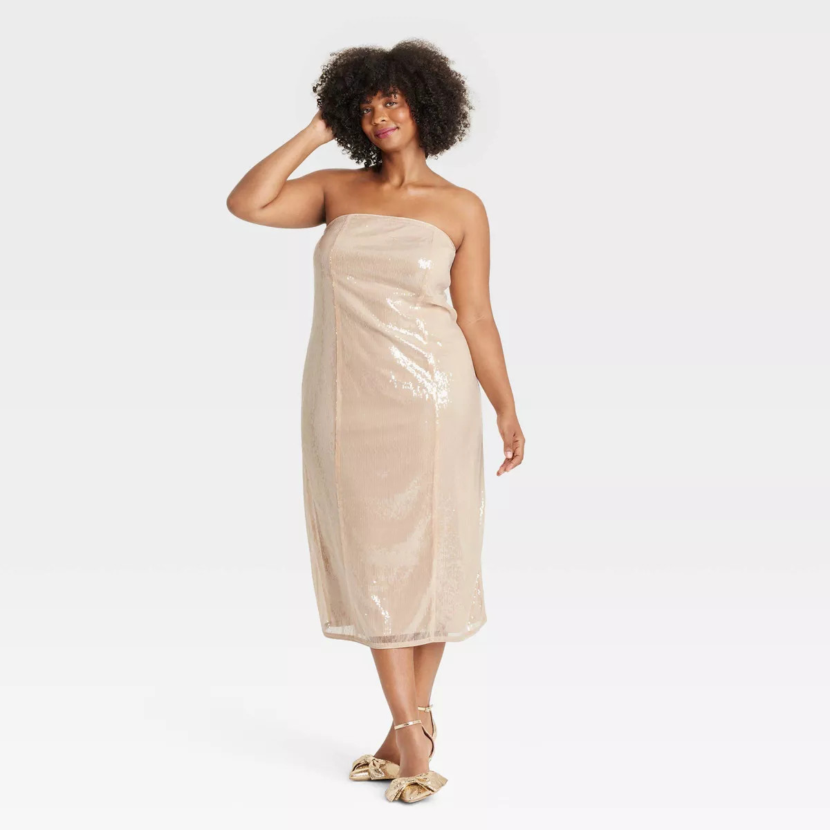 Women's Sequin Midi Tube Dress - A New Day™ | Target