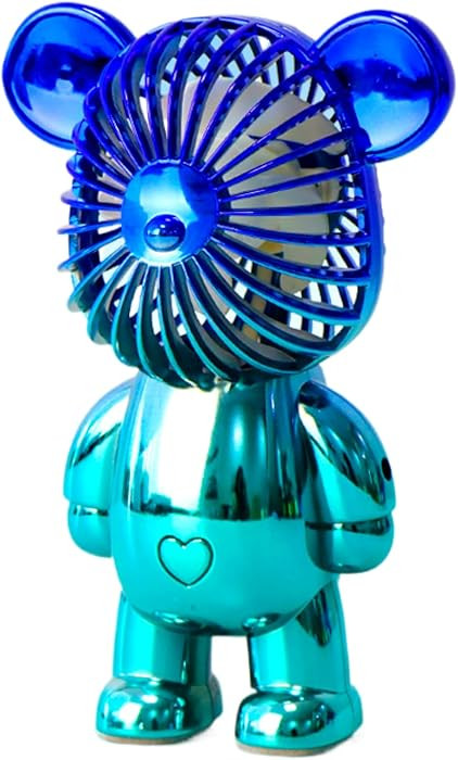 Generic Handheld Mini Fan, Portable Personal Bear Fan USB Rechargeable Battery Powered Desk Fan w... | Amazon (US)