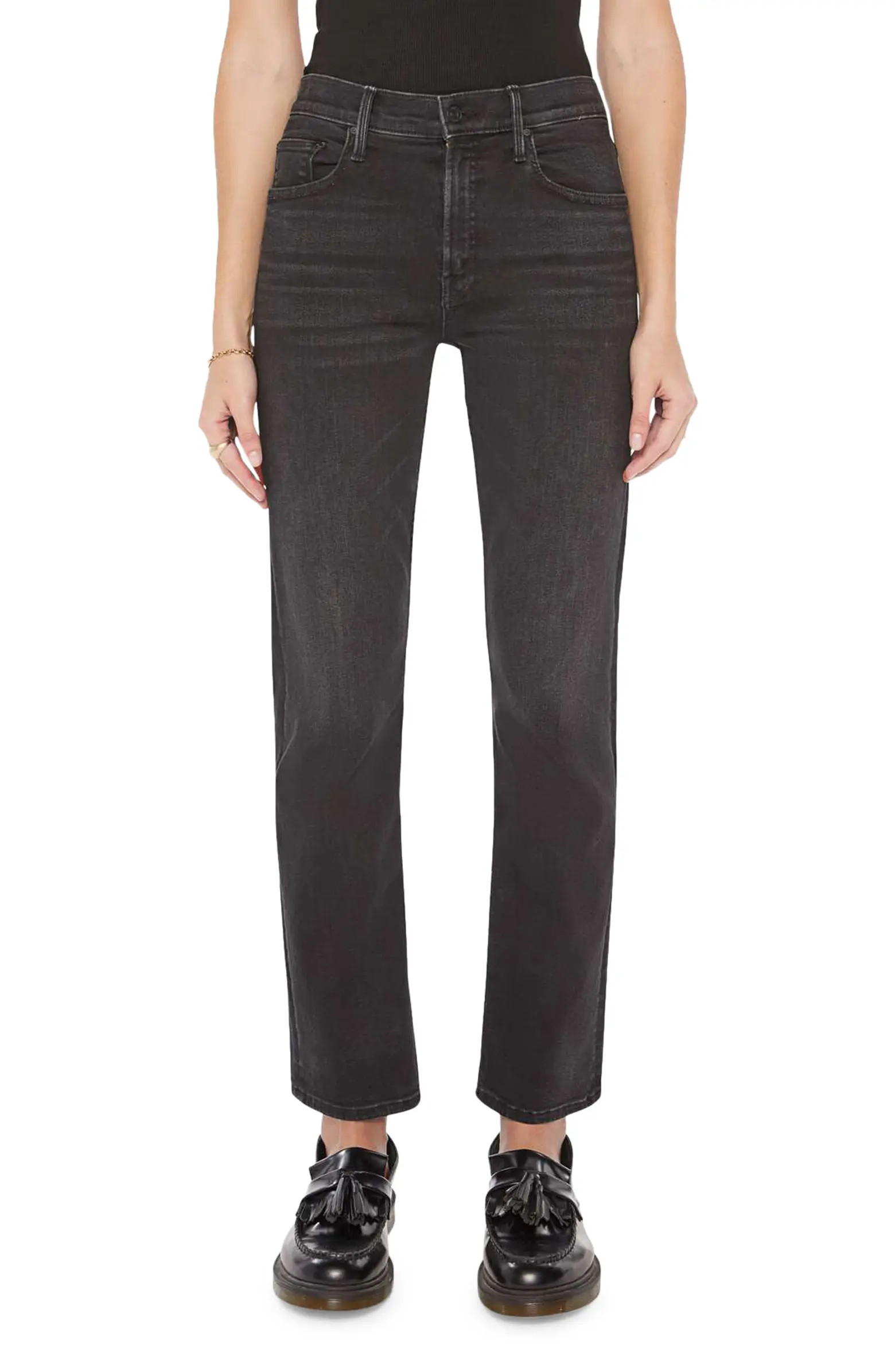 MOTHER The Smarty Pants Hover High Waist Straight Leg Jeans | Nordstrom | Nordstrom