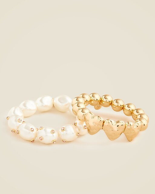 Girls' embellished beaded bracelets two-pack | J. Crew US