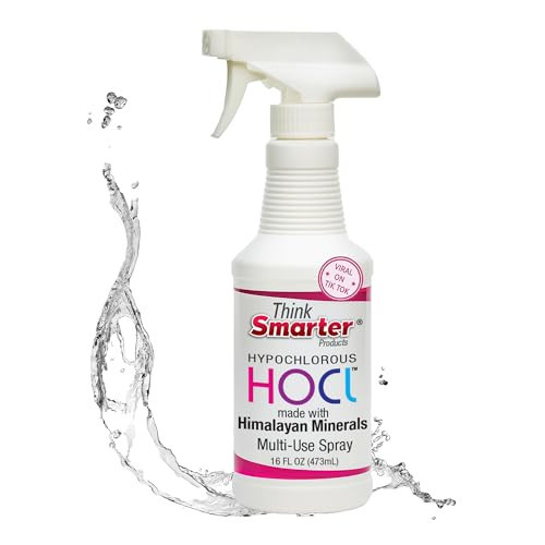 Think Smarter Products HOCL All-Purpose Cleaner with Hypochlorous Acid, All-Natural Surface Cleaner, & Skin Hydrator 16fl oz Clear Spray | Amazon (US)