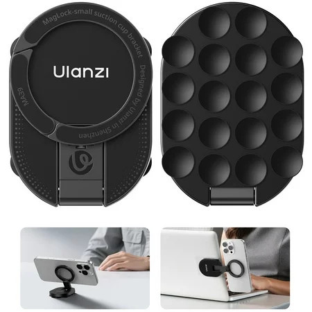 Ulanzi MA39 MagLock Magnetic Phone Holder with Suction Cup, 3-in-1 Desk, Laptop & Wall Mount Stand for Smartphones | Walmart (US)