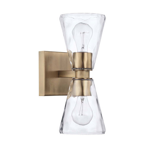 Lyra Aged Brass 5-Inch Two Light Sconce | Walmart (US)