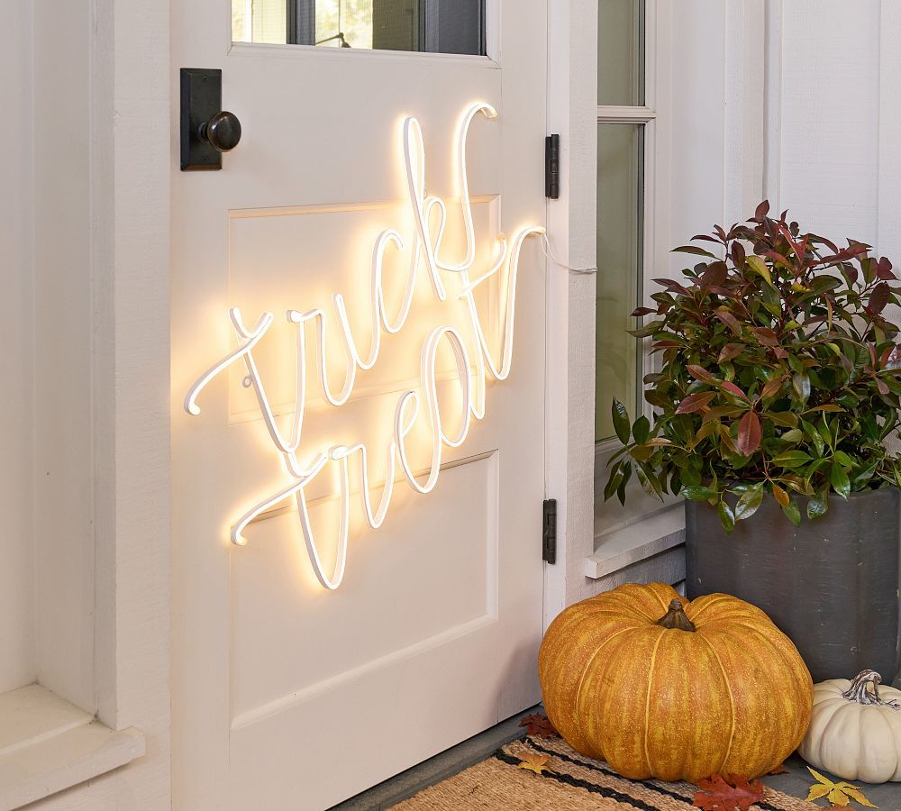 LED Trick or Treat Wall Art | Pottery Barn (US)