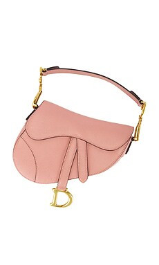 FWRD Renew Dior Leather Saddle Bag in Pink from Revolve.com | Revolve Clothing (Global)