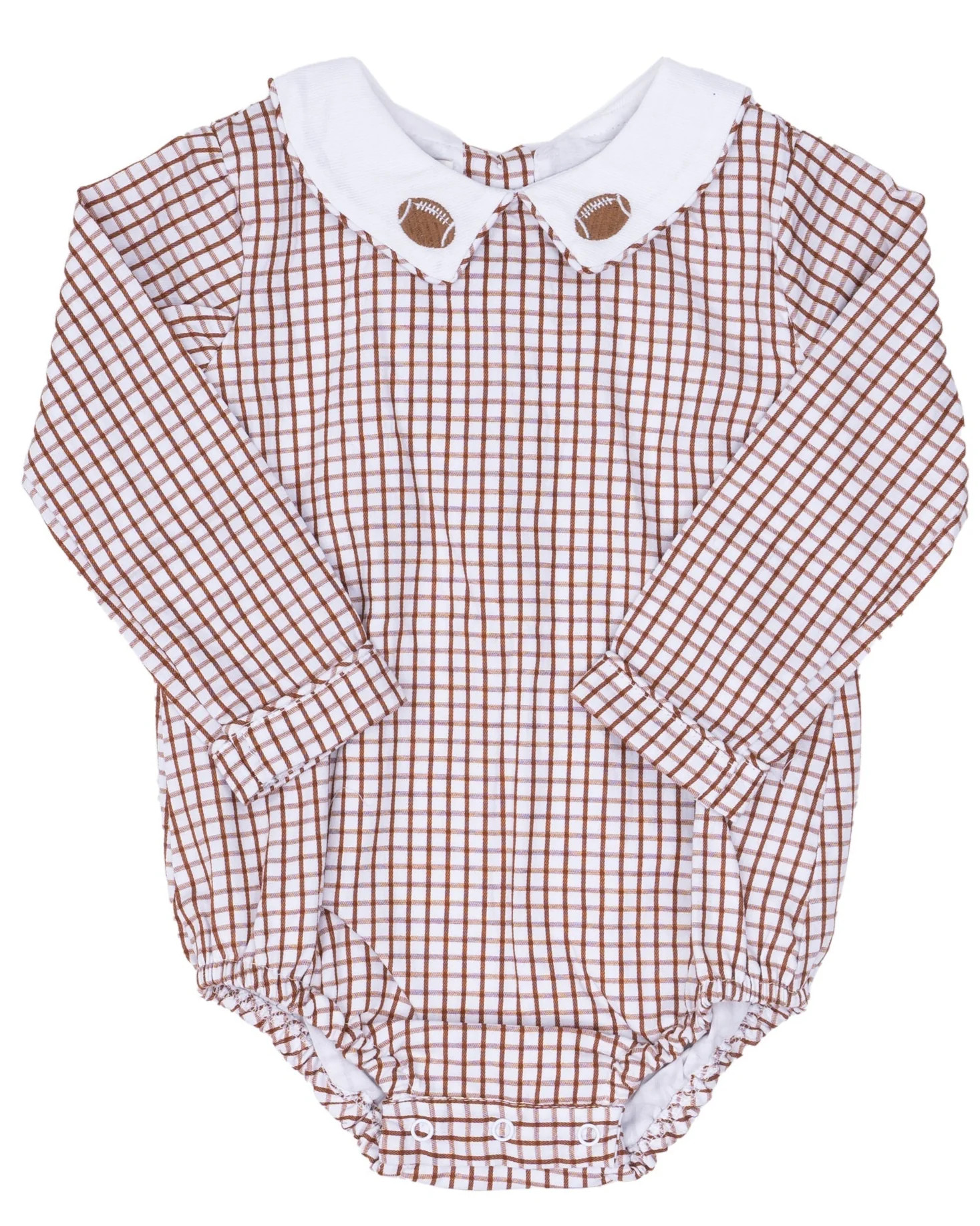Baylor Football Brown Gingham Bubble | The Oaks Apparel Company