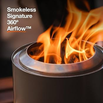 Solo Stove Mesa XL, 7 Inch Tabletop Fire Pit with Stand - Smokeless, Stainless Steel Fire Pit for... | Amazon (US)