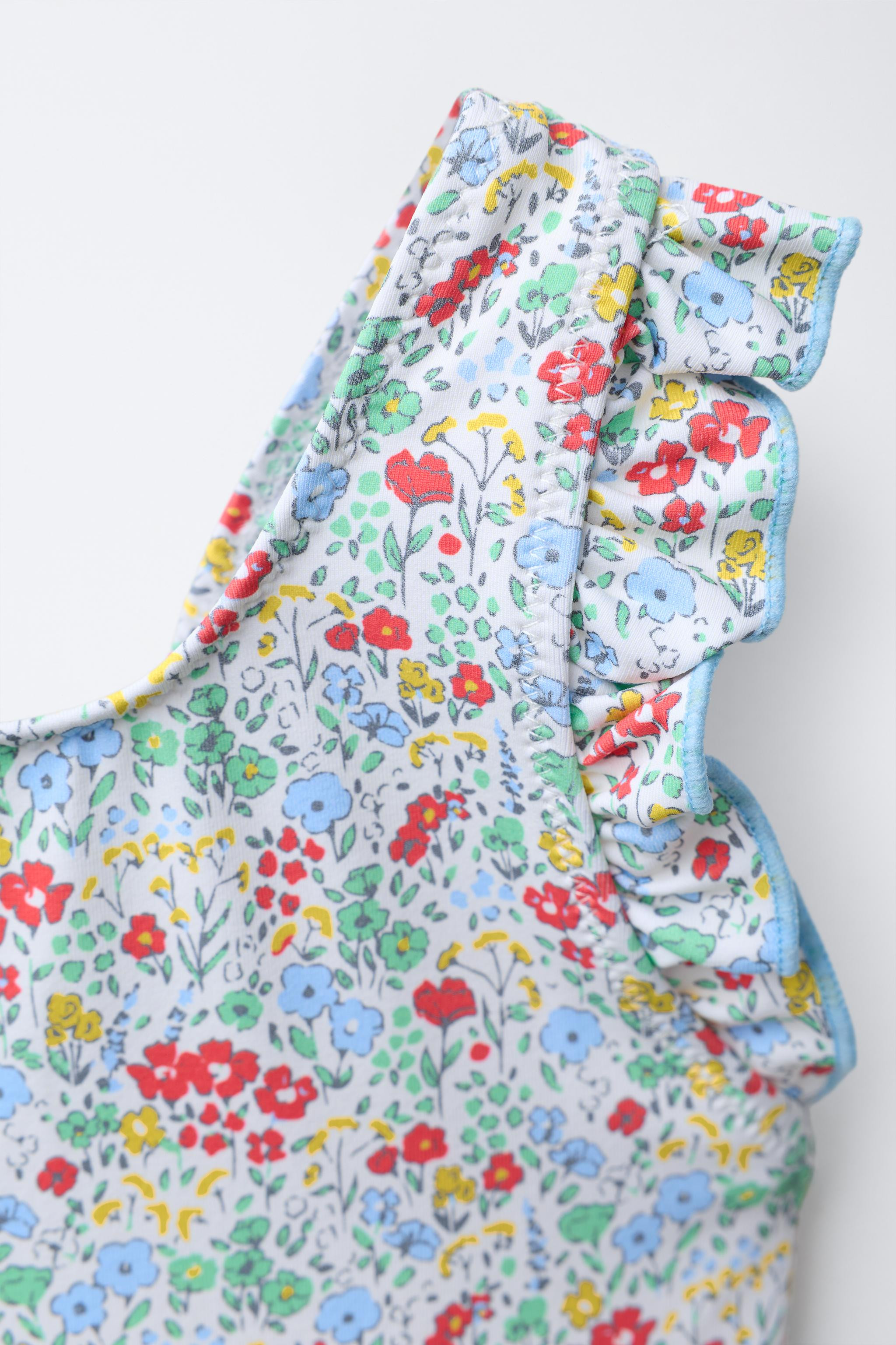 1-6 YEARS/ RUFFLED FLORAL SWIMSUIT | Zara US