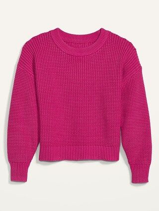 Acid-Wash Shaker-Stitch Sweater for Women | Old Navy (US)