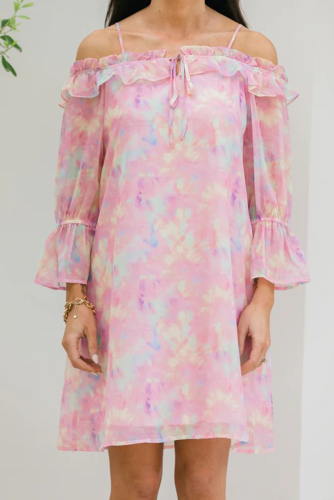Feel The Love Pink Watercolor Dress | The Mint Julep Boutique