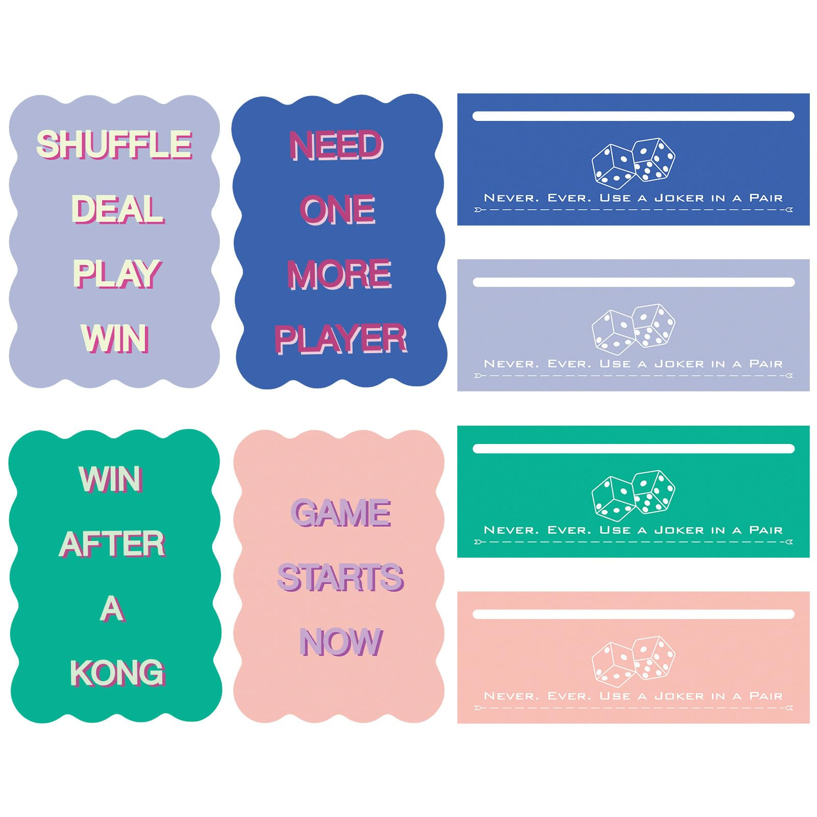 Amazon.com: Vodolo 4 Pcs Mahjong Mixer Shufflers and 4pcs Card Line Finder,Thickened PVC Mahjong Accessories and Gifts for Beginners and Lovers, for Travel, Parties, Competitions, Game Nights : Toys & Games | Amazon (US)