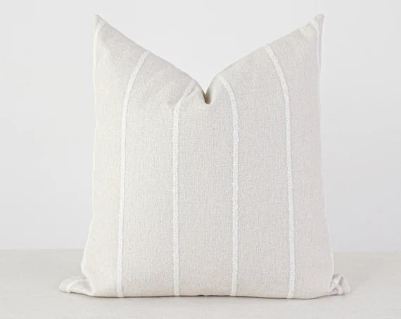 Read the full title
    White Pillow Cover, 20x20 Pillow Cover, Cream Pillow Cover, White Throw P... | Etsy (US)
