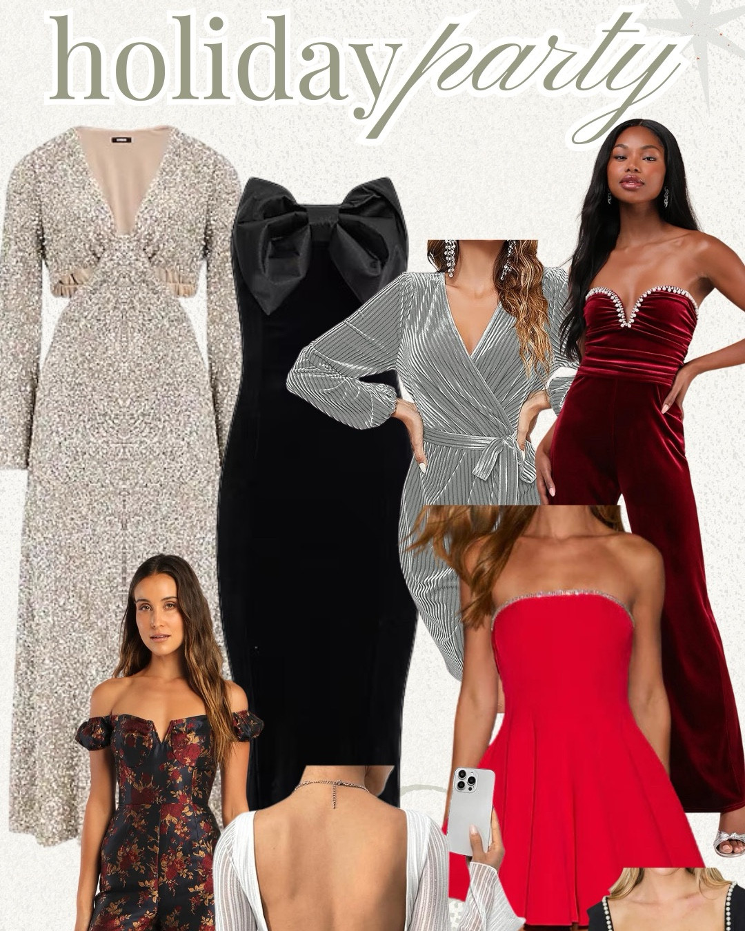 Holiday party dresses and jumpsuits!! These are my top Christmas party outfit idea!

#LTKGiftGuide #LTKHoliday