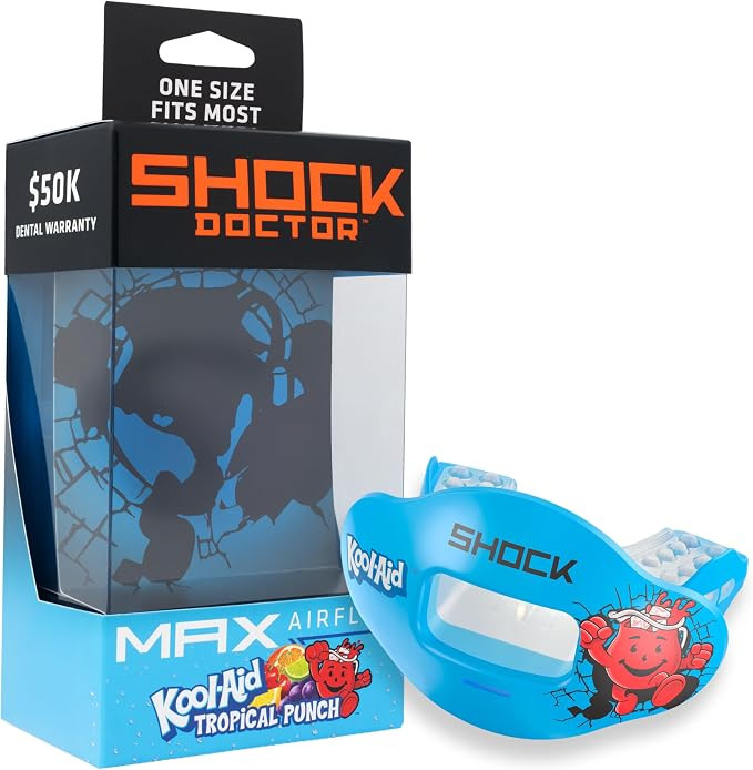 Shock Doctor Kool Aid Lip Guard Mouth Guard - Max Air Flow, Full Mouth Protection Compatible with... | Amazon (US)