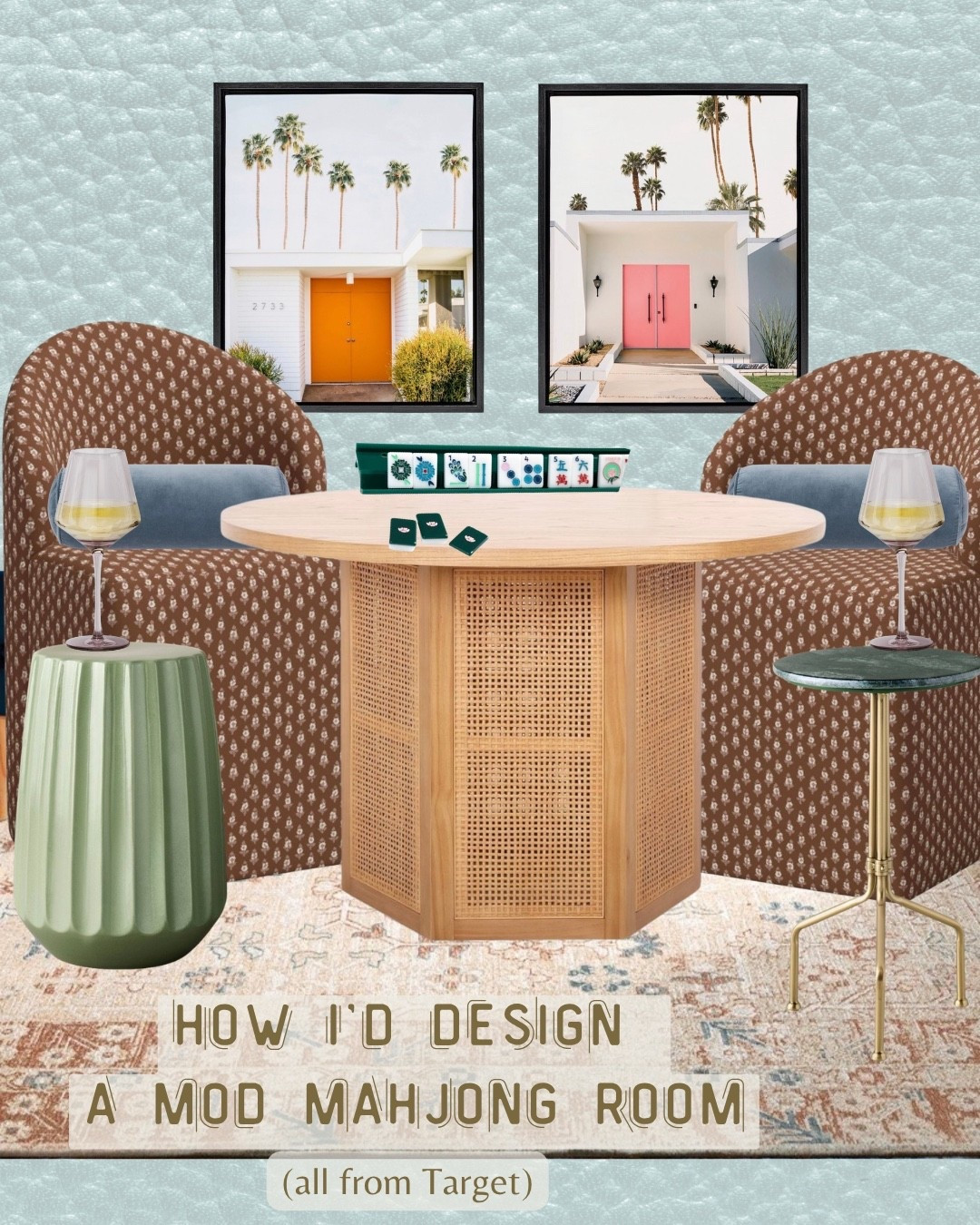 Okayyyy this might be my favorite edit yet 🤎🍸 A mod-inspired mahjong room using all @Target finds because apparently now I want to redesign an entire room around mahjong night. #targetfinds

#LTKHome #LTKOver40 #LTKSaleAlert