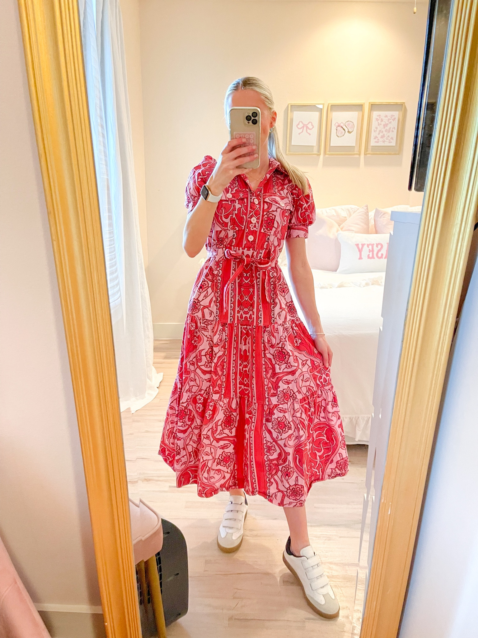 red dress with tennis shoes Sneakers to Wear with Red Dress