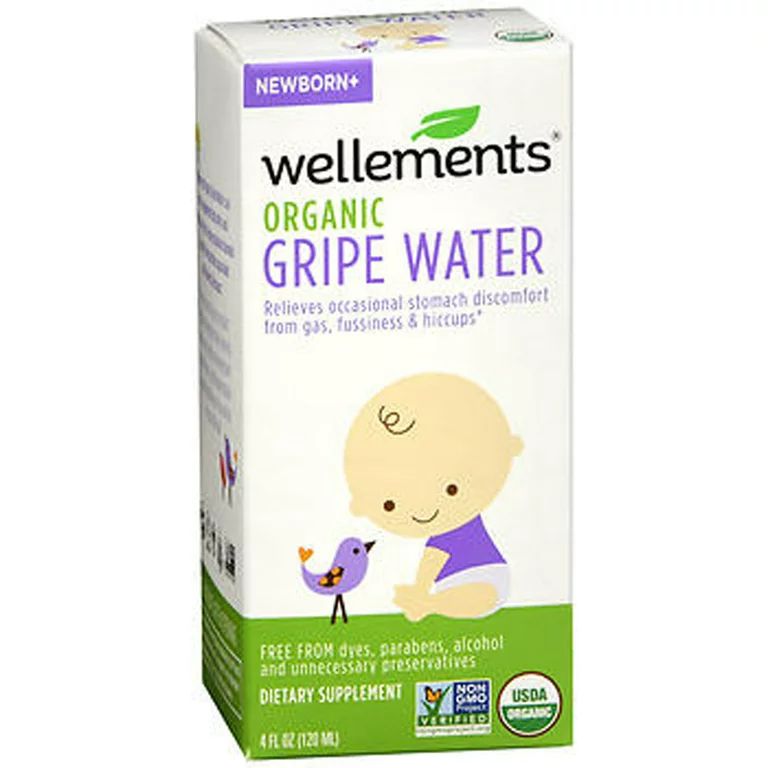 Wellements Organic Gripe Water, Newborn, 4 fl oz | Walmart (US)