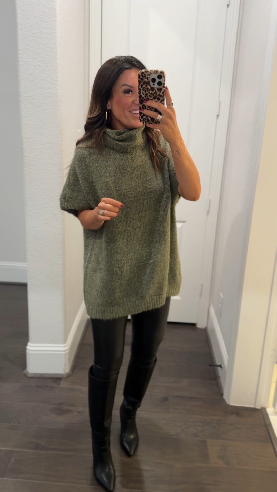 Wearing a small in this sweater and a small in the leggings! ✨ The sweater has a natural oversized fit! 

#LTKmomlife #LTKootd #LTKSeasonal