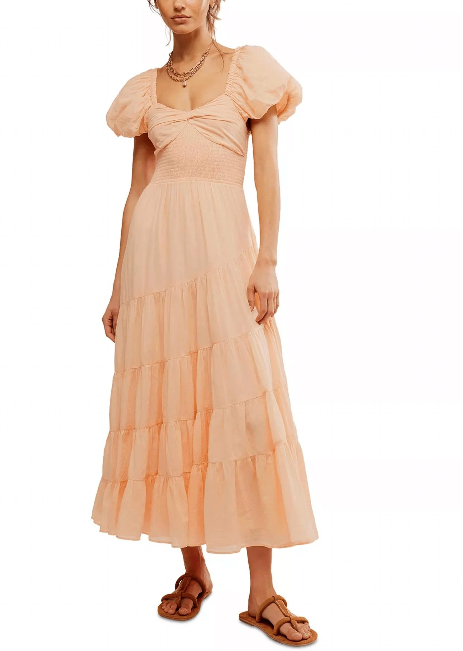 Sundrenched Maxi Dress In Almost Apricot | Shop Simon