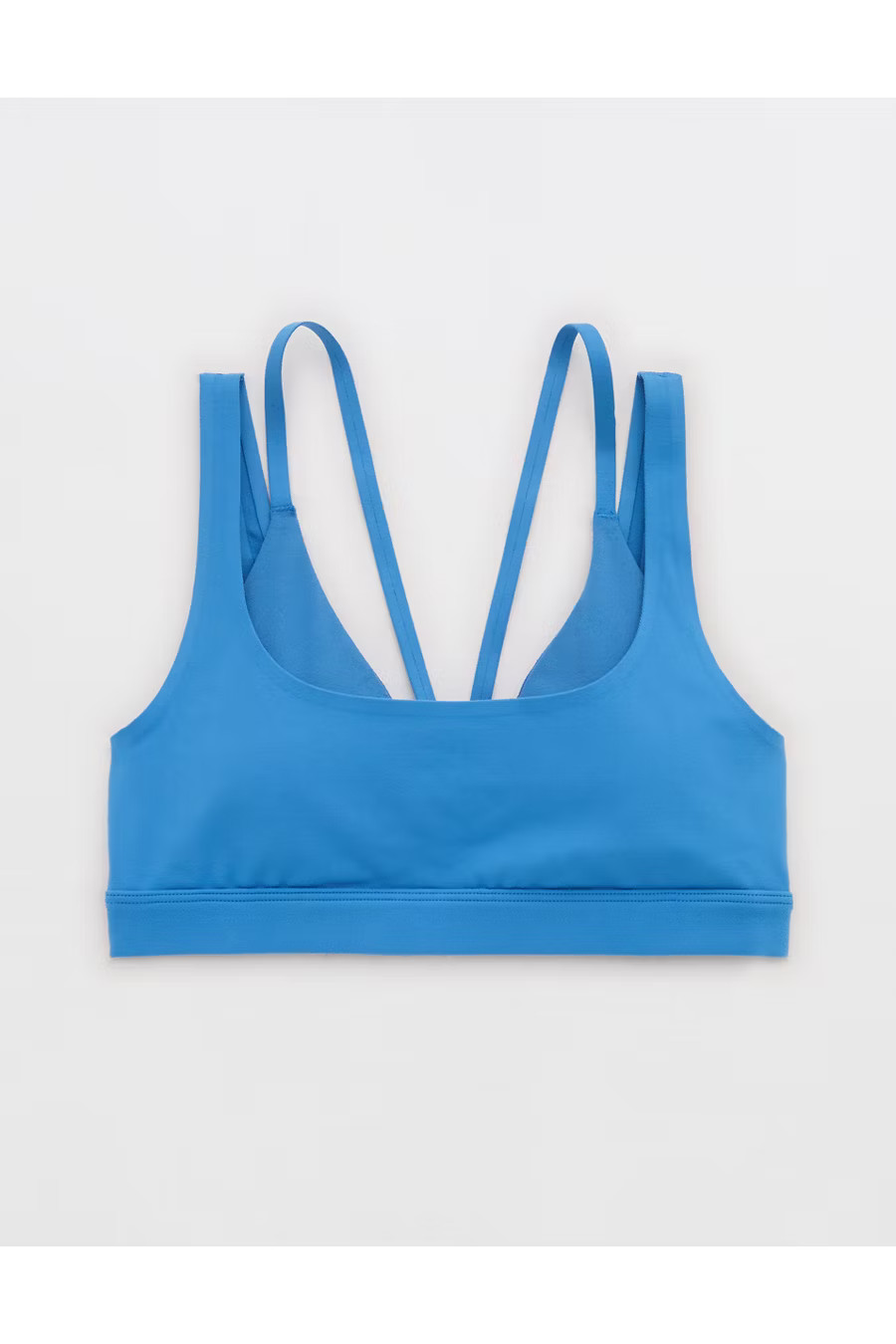 OFFLINE By Aerie The Hugger Layered Sports Bra Women's Sky Blue XXS | Aerie