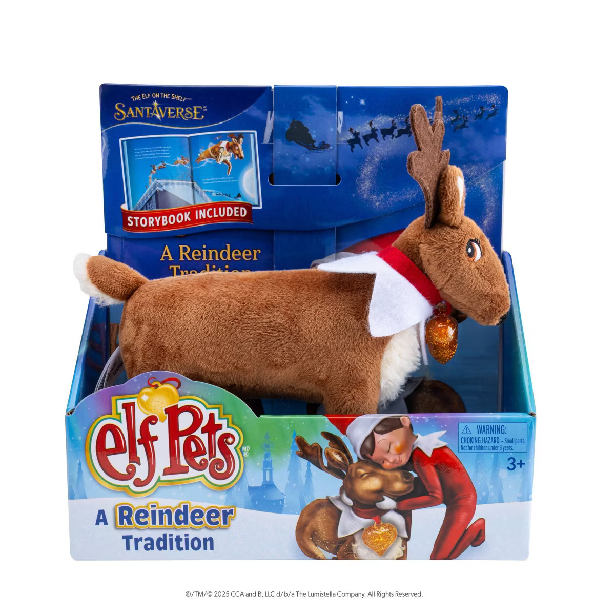 Elf on the Shelf Elf Pets A Reindeer Tradition Plush Toy with Storybook | Target