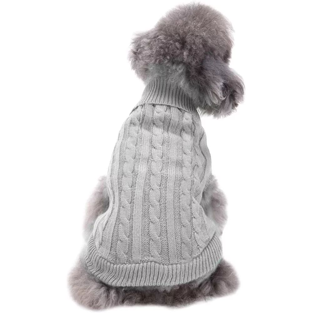 Jecikelon Small Dog Sweaters Knitted Pet Cat Sweater Warm Dog Sweatshirt Dog Winter Clothes Kitte... | Walmart (US)