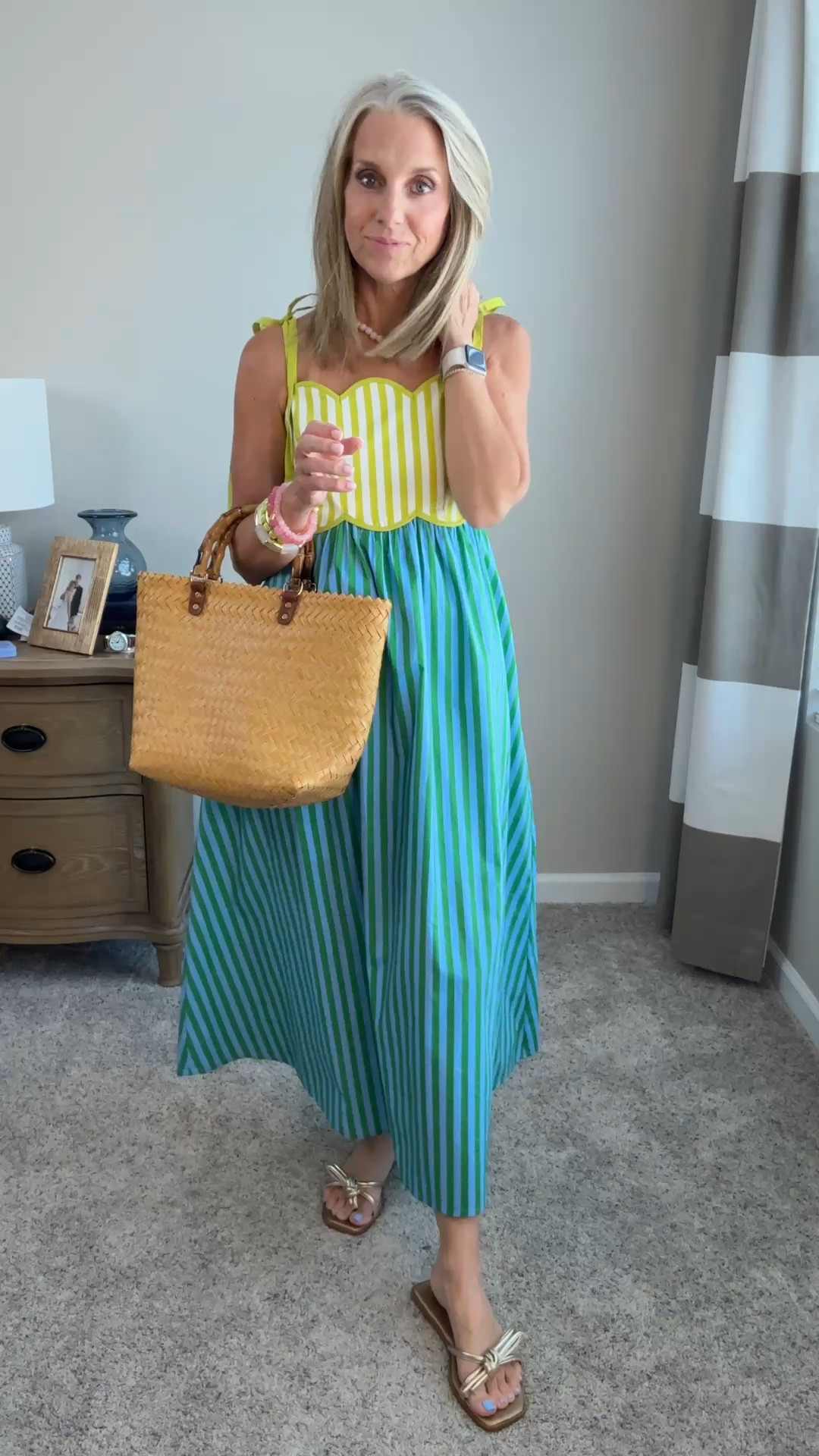 Wearing small. Such a fun dress! Perfect for vacation 
Use code COAST15 for 15% off 
Use COAST20 on Allie + Bess

#LTKgrwm #LTKootd #LTKOver40