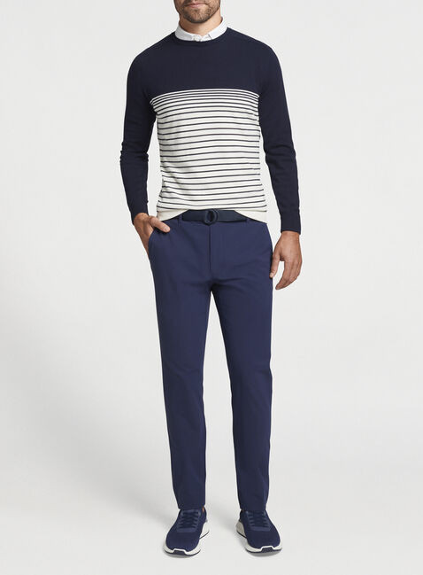Fayette Engieered Stripe Sweater | Peter Millar